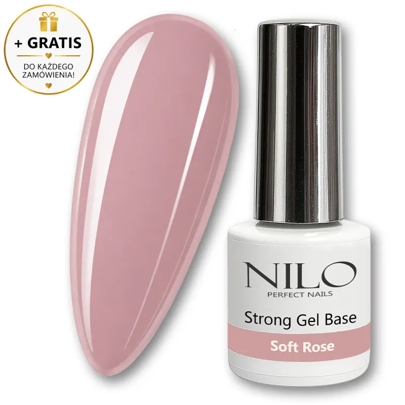 Baza hybrydowa Strong Base Soft Rose 10ml NILO Perfect Nails